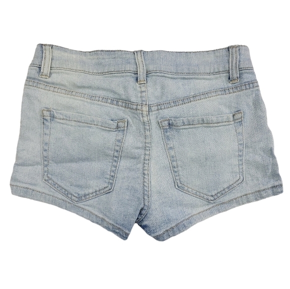 Forever 21 Womens Light Wash/Bleached Shorts With Metallic Embroidery Detail 24 - Picture 3 of 12